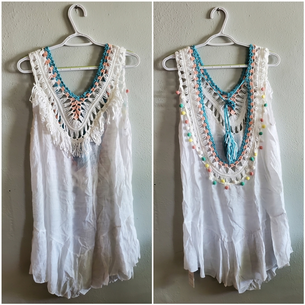 💗IN STOCK 💗 Backless, V neck Beach Cover Up - Picture 5 of 5